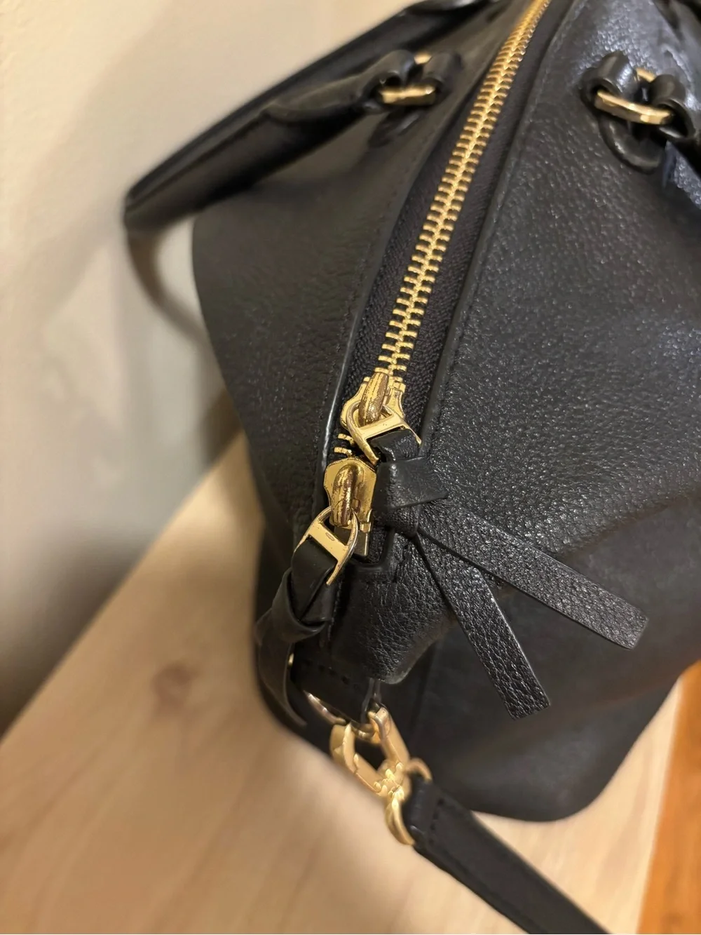 Tory Burch pebbled leather